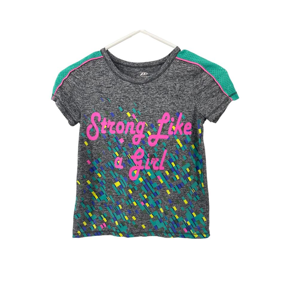 Pro Player Girls Gray Short Sleeve Graphic T-Shirt Youth Size 6X